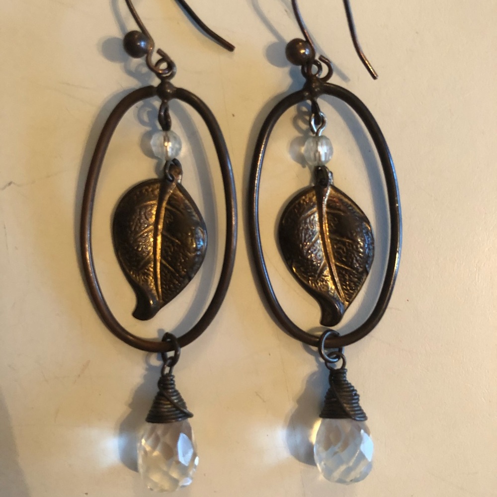 Gold Kenneth Cole drop earrings